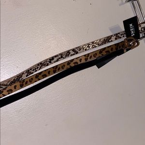 3 thin belts brand new.